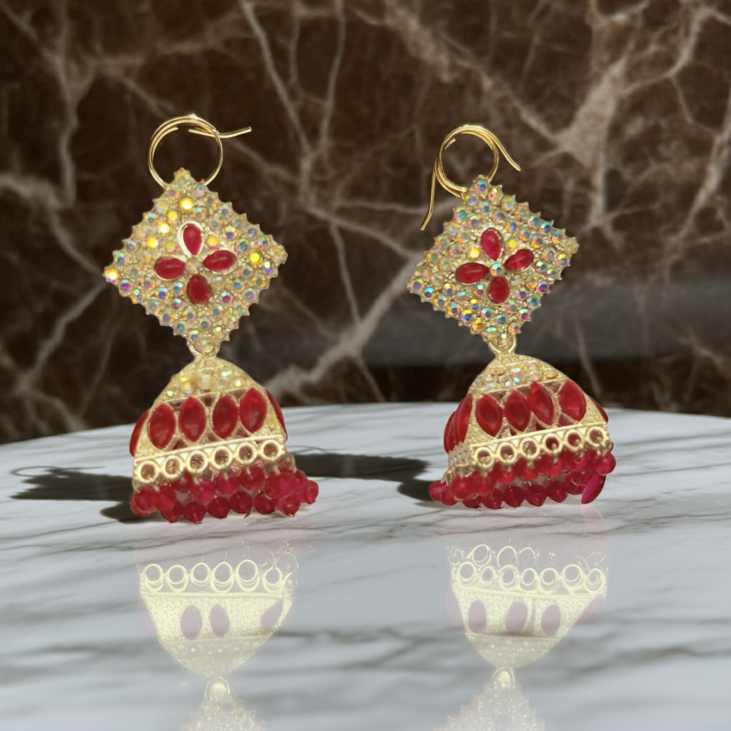 Ruby Jhumkas
