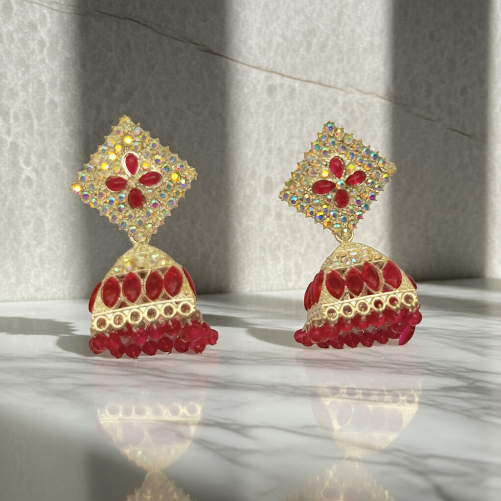Ruby Jhumkas