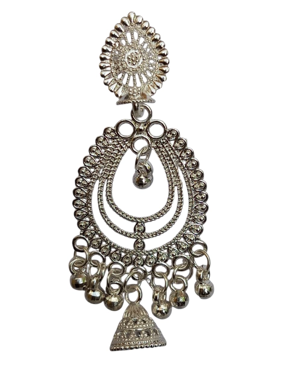 silver Jhumkas